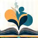 Icon of a book representing storytelling
